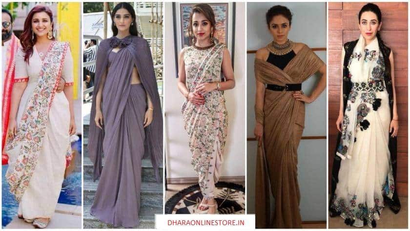 Indo western Sarees, Stylish Saree Ideas